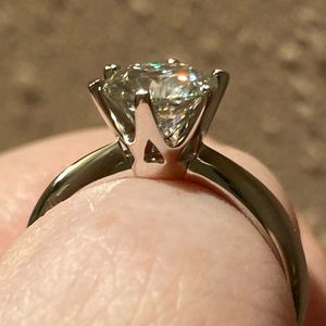 3CT Diamond Moissanite Ring 925